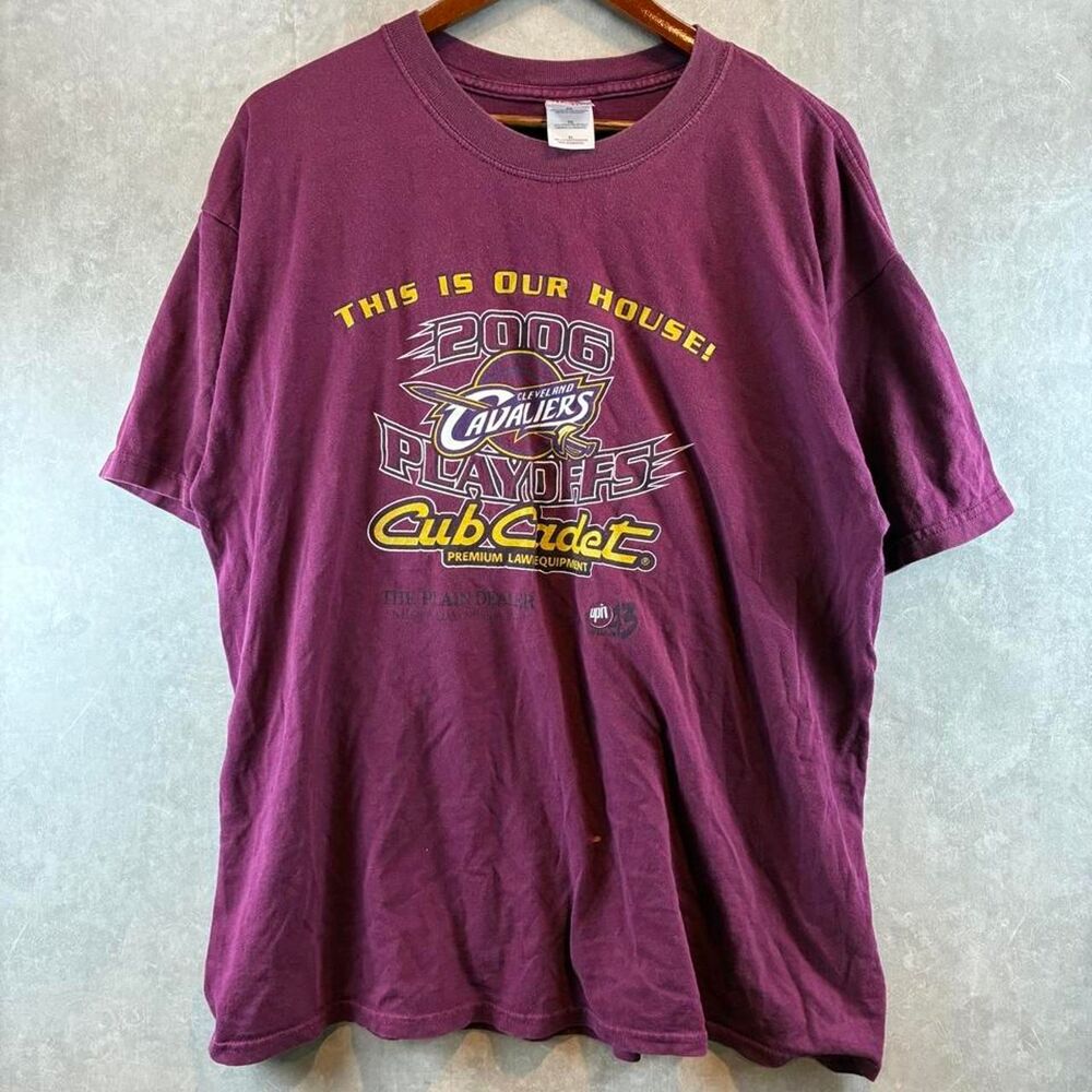 Nba Men's Burgundy and Purple T-shirt